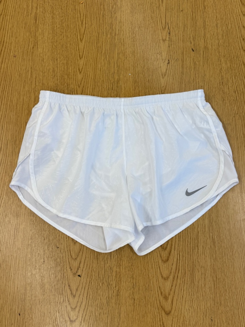 Nike Tempo Dri-Fit Women's White Running Athletic Shorts With Liner Size L